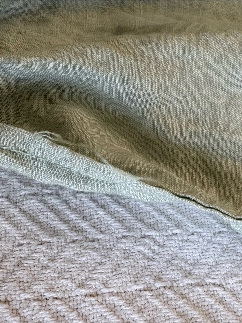 Light Sage 100% Linen Duvet Cover & Shams Set - Tuft & Needle